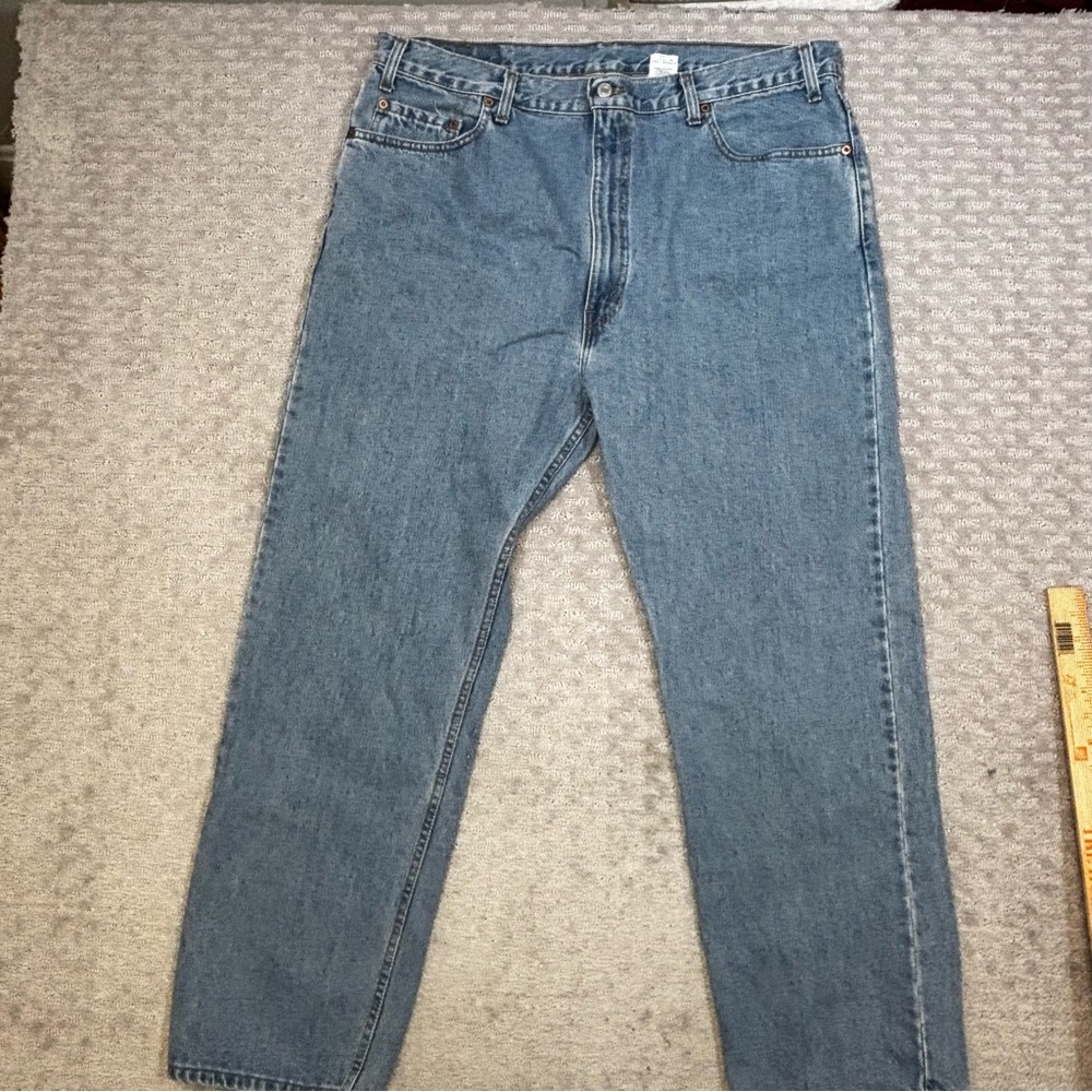 Vintage Levis 505 Jeans Mens 42x30 Blue Denim Regular Fit Straight Leg 90s